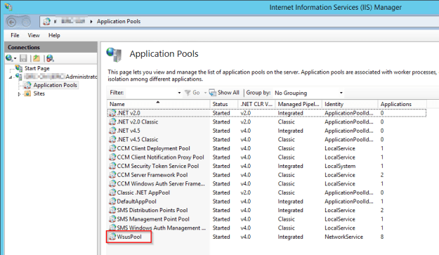 IIS_Wsus_AppPool
